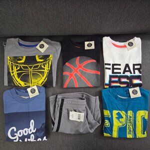 Lot 6 pcs NEW Age 4-5T Kid Child Clothes T- Shirts, Shorts - Bag 4